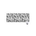 White And Grey Hawaiian Pattern Print Extended Mouse Pad