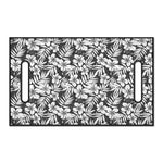 White And Grey Hawaiian Pattern Print Golf Cart Seat Cover