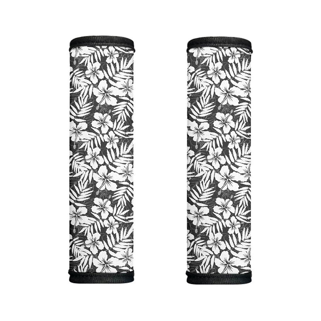 White And Grey Hawaiian Pattern Print Handle Covers