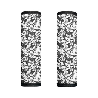 White And Grey Hawaiian Pattern Print Handle Covers