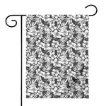 White And Grey Hawaiian Pattern Print House Flag