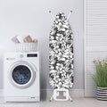 White And Grey Hawaiian Pattern Print Ironing Board Cover