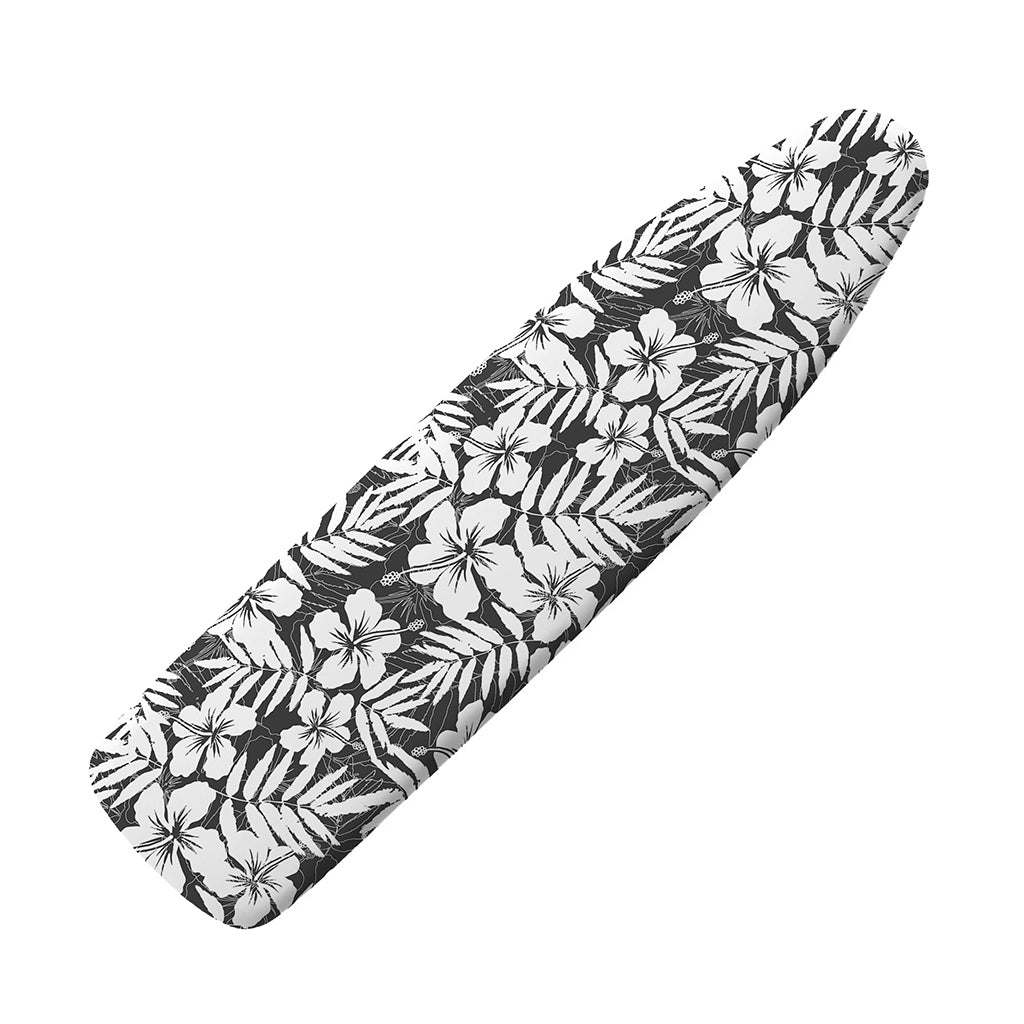 White And Grey Hawaiian Pattern Print Ironing Board Cover