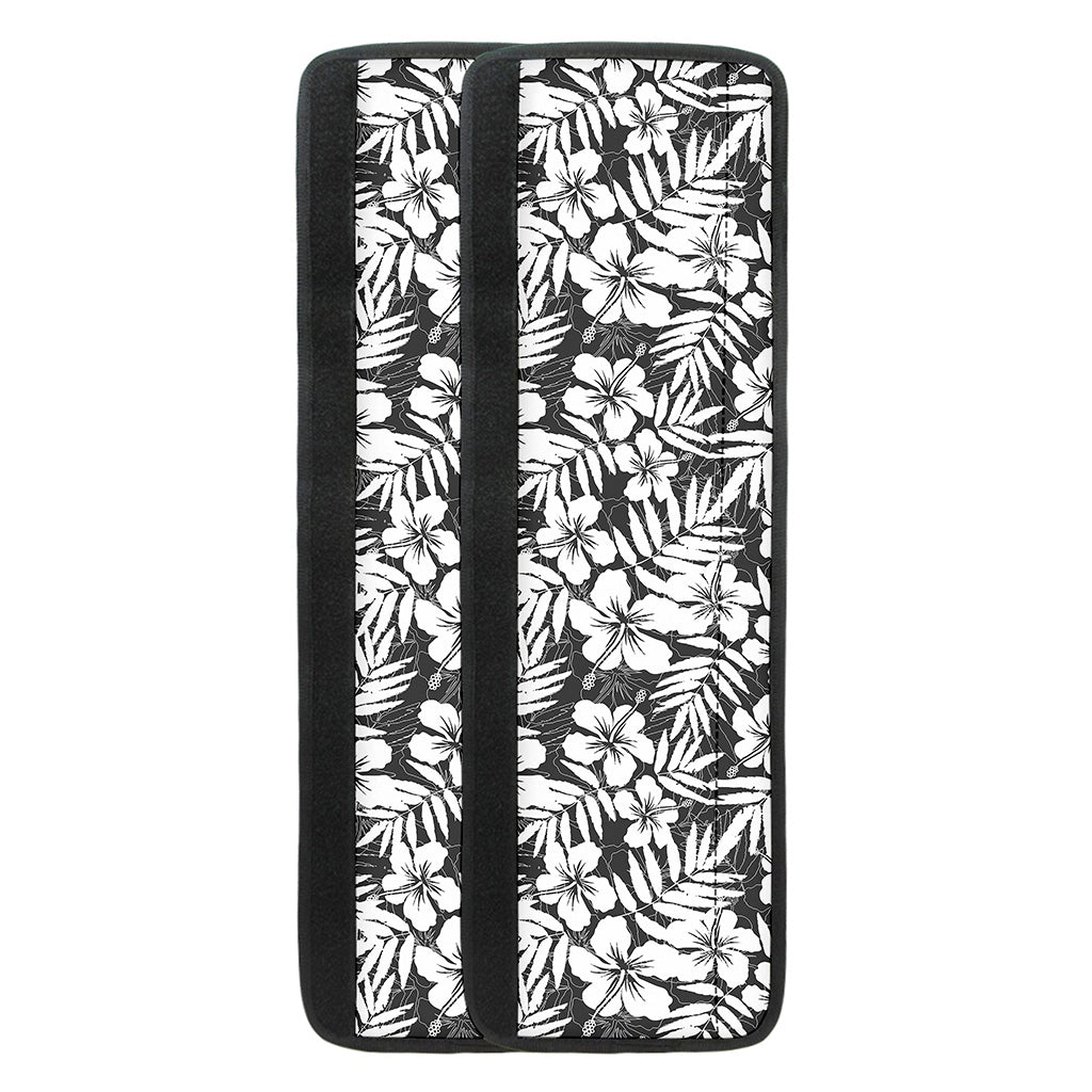 White And Grey Hawaiian Pattern Print Refrigerator Handle Covers