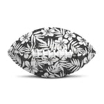 White And Grey Hawaiian Pattern Print Rugby Ball