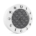 White And Grey Indian Elephant Print Alarm Clock