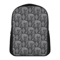 White And Grey Indian Elephant Print Casual Backpack