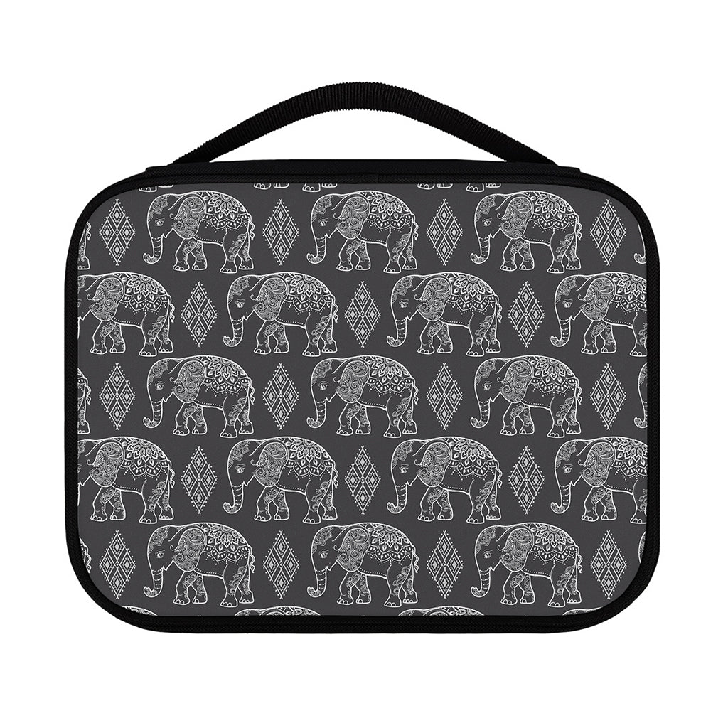 White And Grey Indian Elephant Print Classic Bible Case