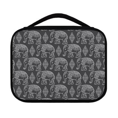 White And Grey Indian Elephant Print Classic Bible Case