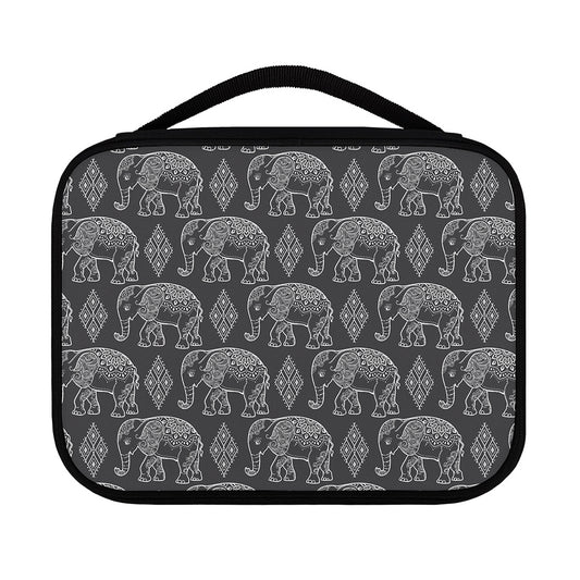 White And Grey Indian Elephant Print Classic Bible Case