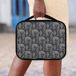 White And Grey Indian Elephant Print Classic Bible Case