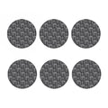 White And Grey Indian Elephant Print Coaster Set