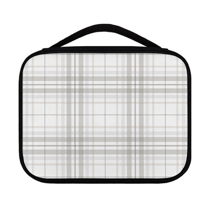 White And Grey Plaid Pattern Print Classic Bible Case