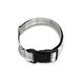 White And Grey Plaid Pattern Print Dog Collar