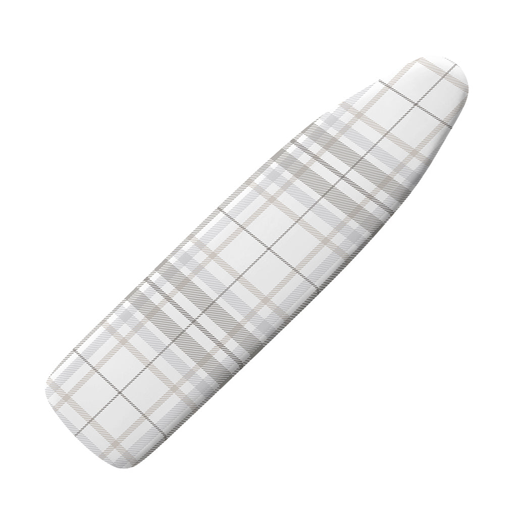 White And Grey Plaid Pattern Print Ironing Board Cover