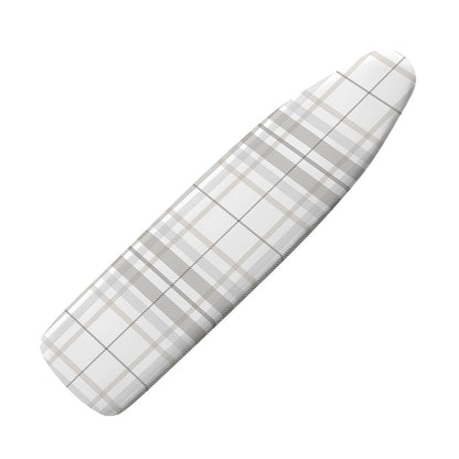 White And Grey Plaid Pattern Print Ironing Board Cover
