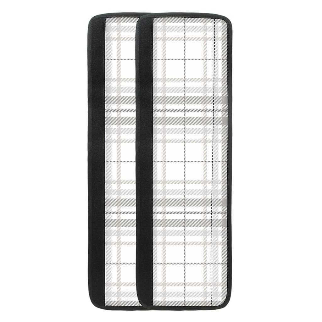 White And Grey Plaid Pattern Print Refrigerator Handle Covers