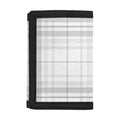 White And Grey Plaid Pattern Print Trifold Wallet