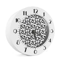 White And Grey Shark Pattern Print Alarm Clock