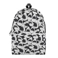 White And Grey Shark Pattern Print School Backpack