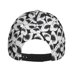 White And Grey Shark Pattern Print Baseball Cap