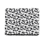 White And Grey Shark Pattern Print Bifold Wallet