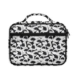 White And Grey Shark Pattern Print Briefcase Bible Bag