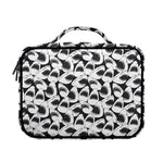 White And Grey Shark Pattern Print Briefcase Bible Bag