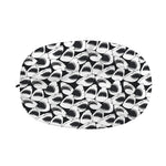 White And Grey Shark Pattern Print Car Side Mirror Covers