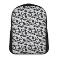 White And Grey Shark Pattern Print Casual Backpack