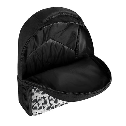 White And Grey Shark Pattern Print Casual Backpack