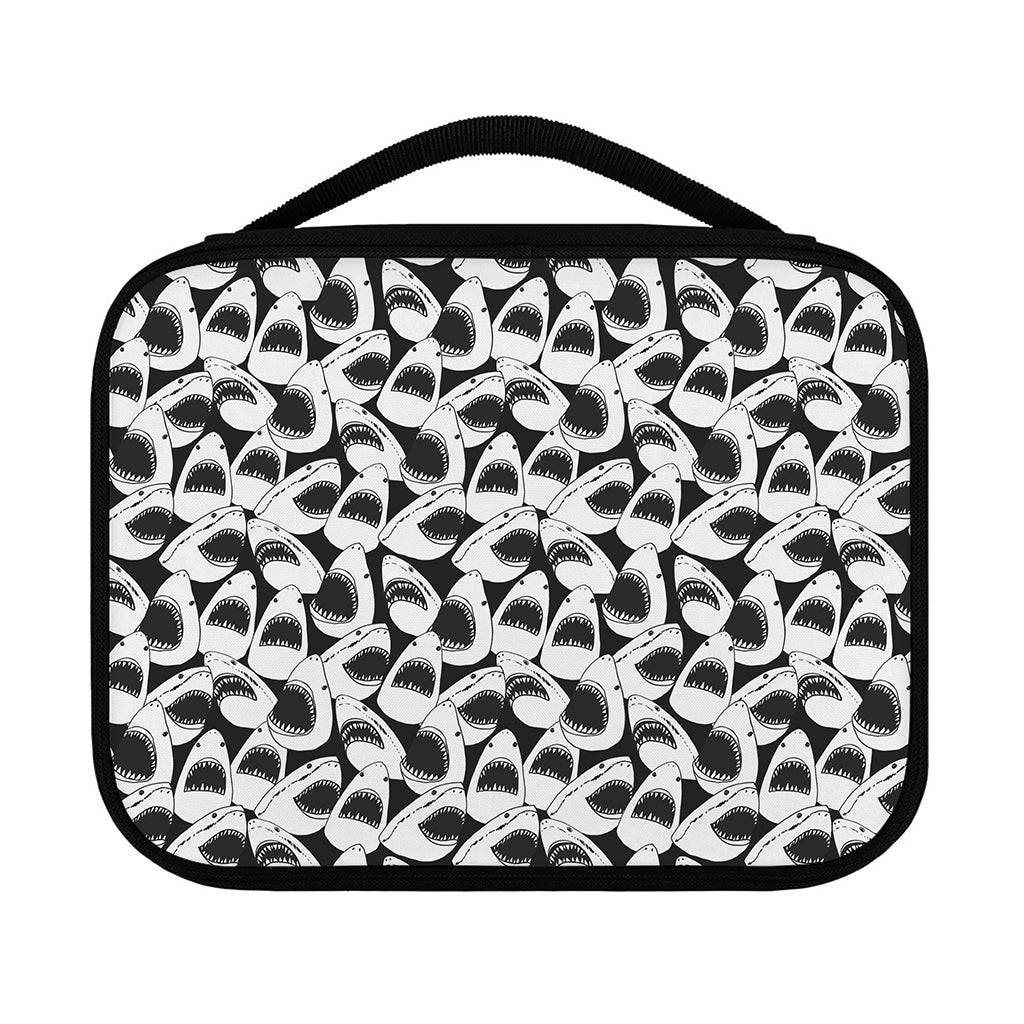 White And Grey Shark Pattern Print Classic Bible Case
