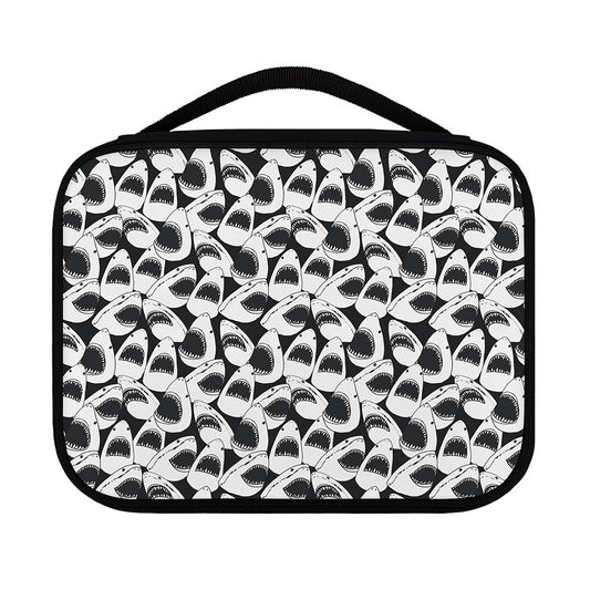 White And Grey Shark Pattern Print Classic Bible Case