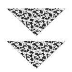 White And Grey Shark Pattern Print Dog Bandana