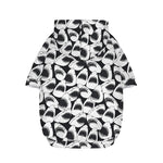 White And Grey Shark Pattern Print Dog Zip Up Hoodie