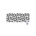 White And Grey Shark Pattern Print Extended Mouse Pad