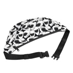 White And Grey Shark Pattern Print Fanny Pack