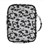 White And Grey Shark Pattern Print Front Pocket Bible Bag