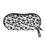 White And Grey Shark Pattern Print Glasses Case