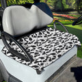 White And Grey Shark Pattern Print Golf Cart Seat Cover