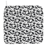 White And Grey Shark Pattern Print Hand Towel