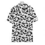 White And Grey Shark Pattern Print Hawaiian Shirt