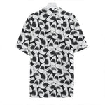 White And Grey Shark Pattern Print Hawaiian Shirt