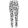 White And Grey Shark Pattern Print High-Waisted Pocket Leggings