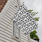 White And Grey Shark Pattern Print House Flag