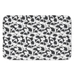 White And Grey Shark Pattern Print Indoor Door Mat