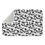 White And Grey Shark Pattern Print Indoor Door Mat