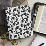 White And Grey Shark Pattern Print Leather Bible Cover
