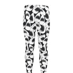 White And Grey Shark Pattern Print Men's leggings