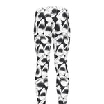 White And Grey Shark Pattern Print Men's leggings